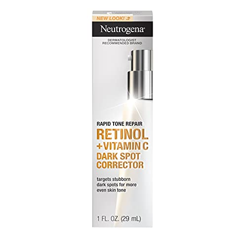 Neutrogena Rapid Tone Repair Retinol + Vitamin C Dark Spot Corrector Face Serum, Daily Anti-Wrinkle Dark Spot Corrector to Brighten & Even Tone, Mineral-Oil & Dye-Free, White in Pakistan