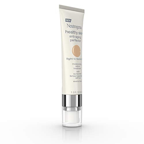 Neutrogena Retinol Treatment & Tinted Facial Moisturizer, Healthy Skin Anti-Aging Perfector, Broad Spectrum SPF 20 Sunscreen & Titanium Dioxide, Blendable Sheer Coverage, 30 Light to Neutral in Pakistan