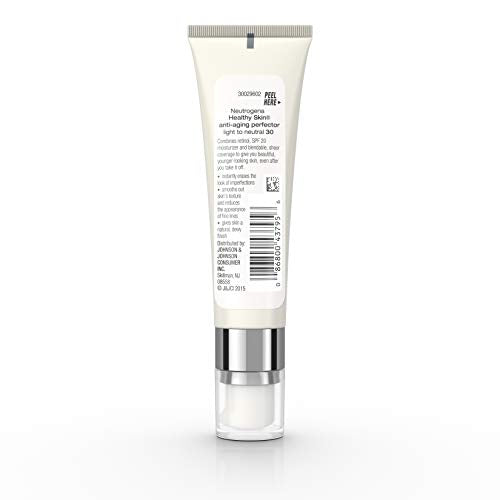 Neutrogena Retinol Treatment & Tinted Facial Moisturizer, Healthy Skin Anti-Aging Perfector, Broad Spectrum SPF 20 Sunscreen & Titanium Dioxide, Blendable Sheer Coverage, 30 Light to Neutral in Pakistan
