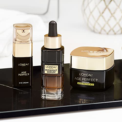 L'Oreal Paris Age Perfect Anti-Aging Midnight Face Serum, Reduce Wrinkles 1oz + Eye Cream Sample in Pakistan