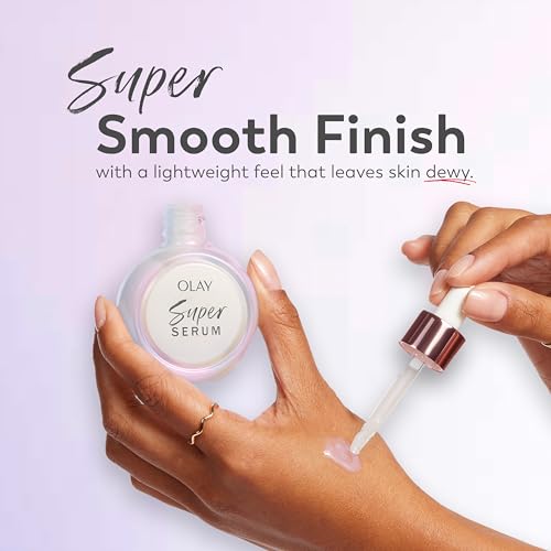 Olay Super Serum - Niacinamide, Vitamin C & E, Collagen Peptide, AHA - 5-in-1 Skin Care Benefits for Face - Healthy Glow, Brightening, Hydrating, Smoothing, Firming, Evens Tone, Anti-Aging in Pakistan