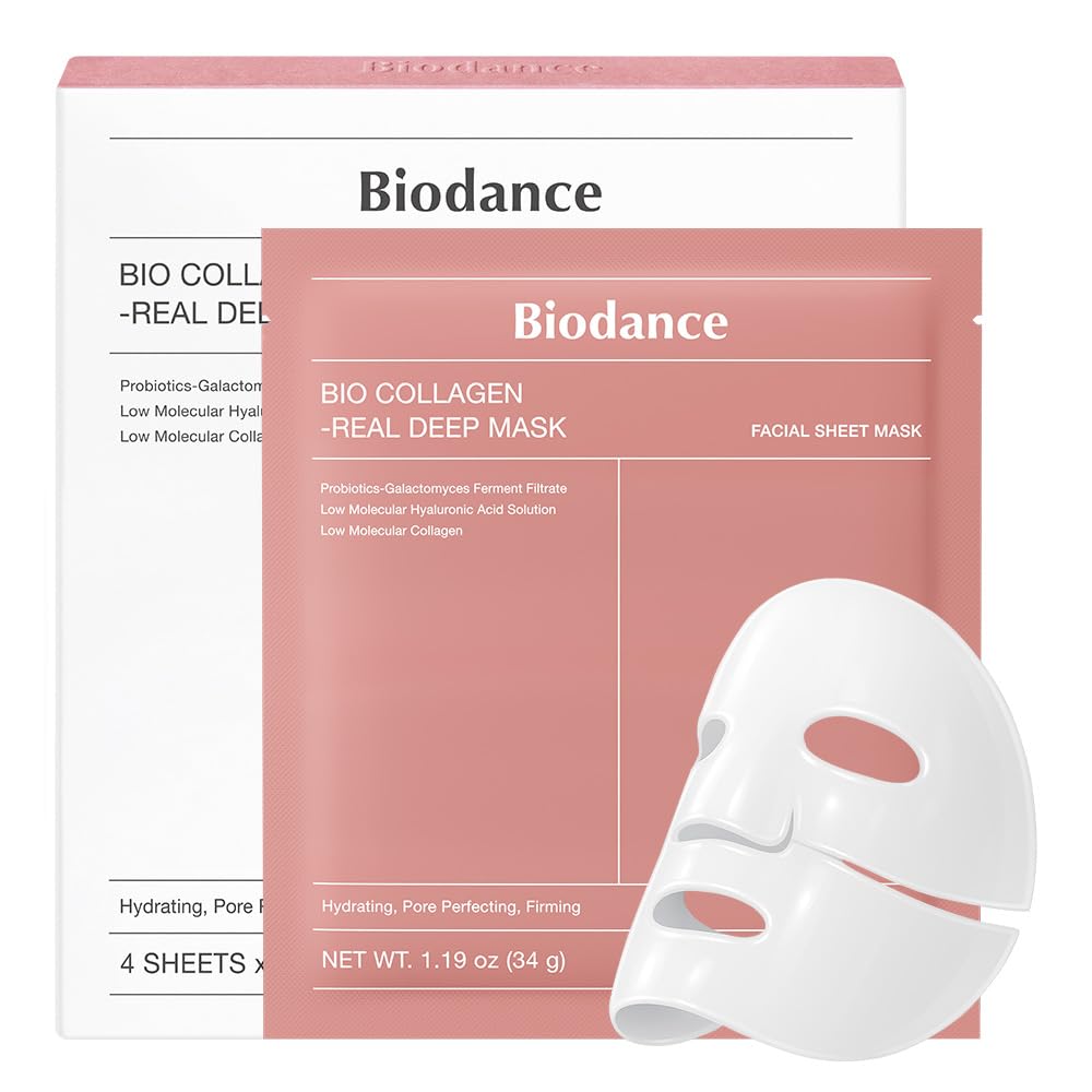BIODANCE Bio-Collagen Real Deep Mask, Hydrating Overnight Hydrogel Mask, Pore Minimizing, Elasticity, Plumping Improvement, Korean Skincare, Stocking Stuffers for Teen Girls in Pakistan
