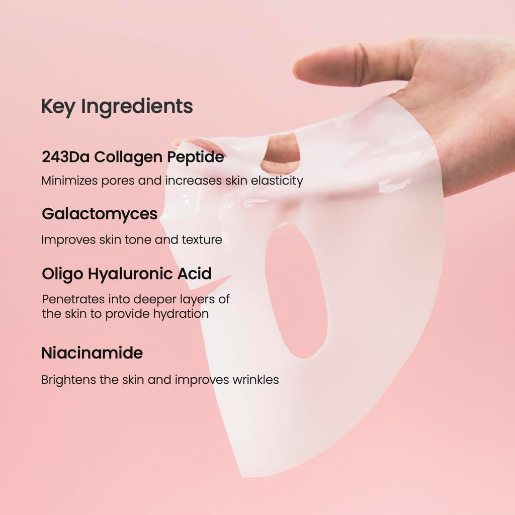 BIODANCE Bio-Collagen Real Deep Mask, Hydrating Overnight Hydrogel Mask, Pore Minimizing, Elasticity, Plumping Improvement, Korean Skincare, Stocking Stuffers for Teen Girls in Pakistan