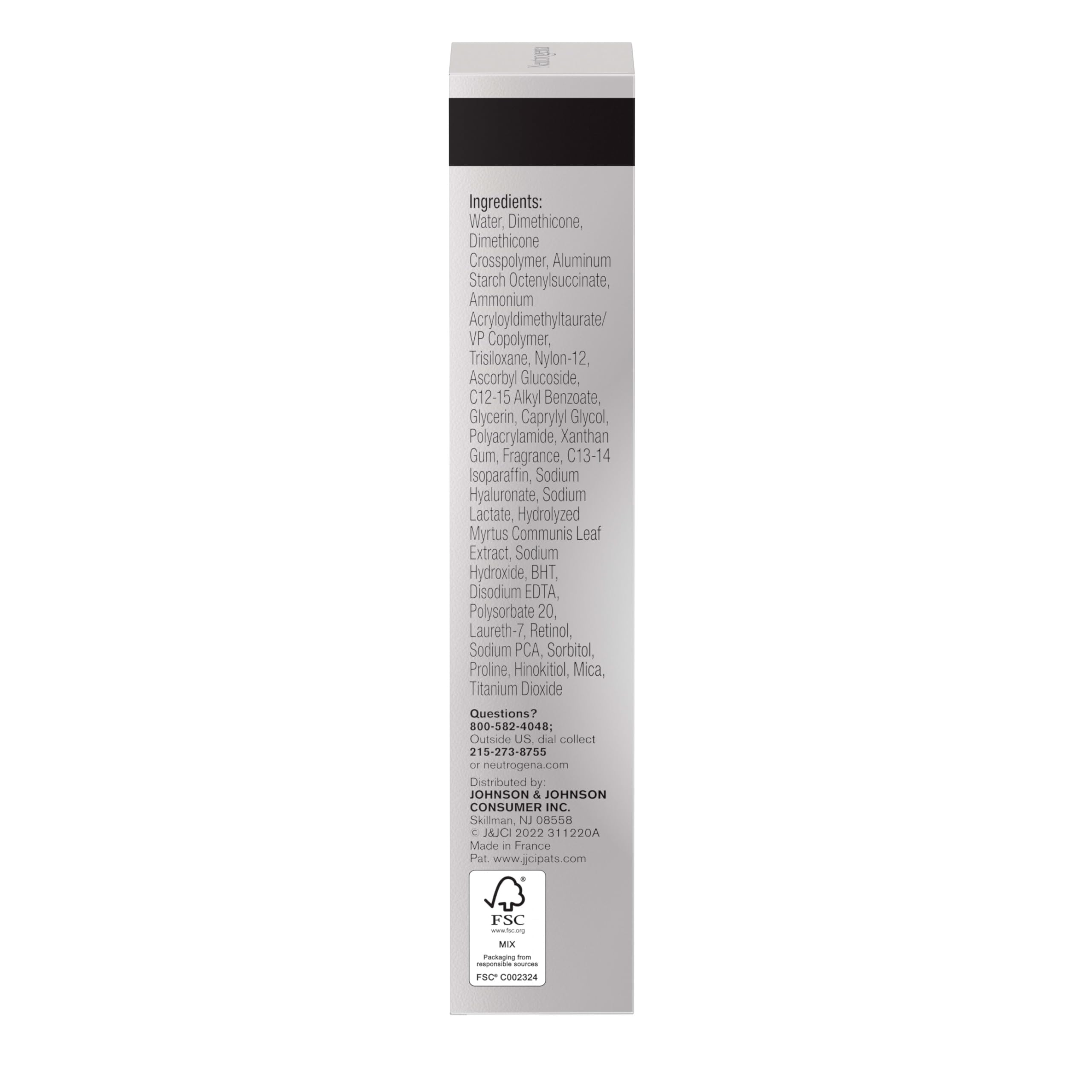 Neutrogena Rapid Tone Repair Retinol + Vitamin C Dark Spot Corrector Face Serum, Daily Anti-Wrinkle Dark Spot Corrector to Brighten & Even Tone, Mineral-Oil & Dye-Free, White in Pakistan
