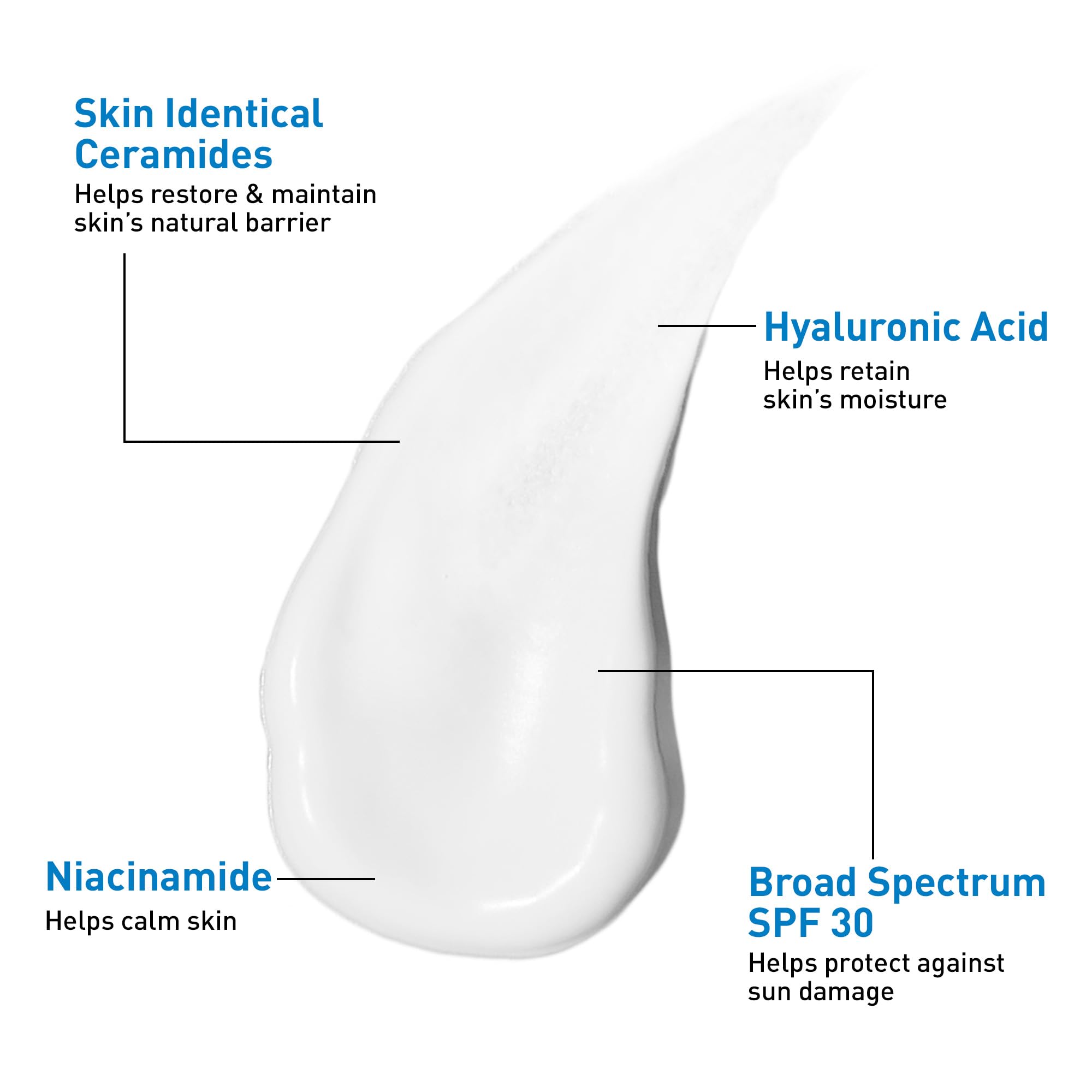 CeraVe AM Facial Moisturizing Lotion with SPF 30, Oil-Free Face Moisturizer with SPF, Formulated with Hyaluronic Acid, Niacinamide & Ceramides, Non-Comedogenic, Broad Spectrum Sunscreen in Pakistan