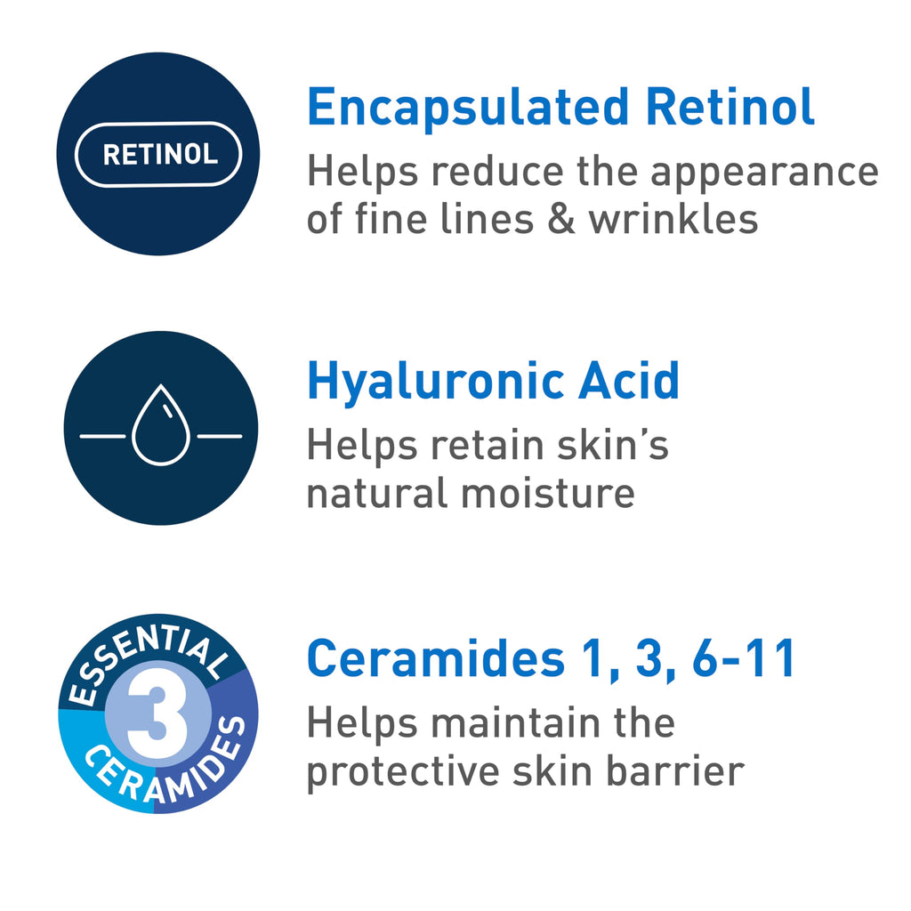 CeraVe Anti-Aging Face Cream SPF 30, Anti-Wrinkle Retinol Cream with Hyaluronic Acid and Ceramides in Pakistan