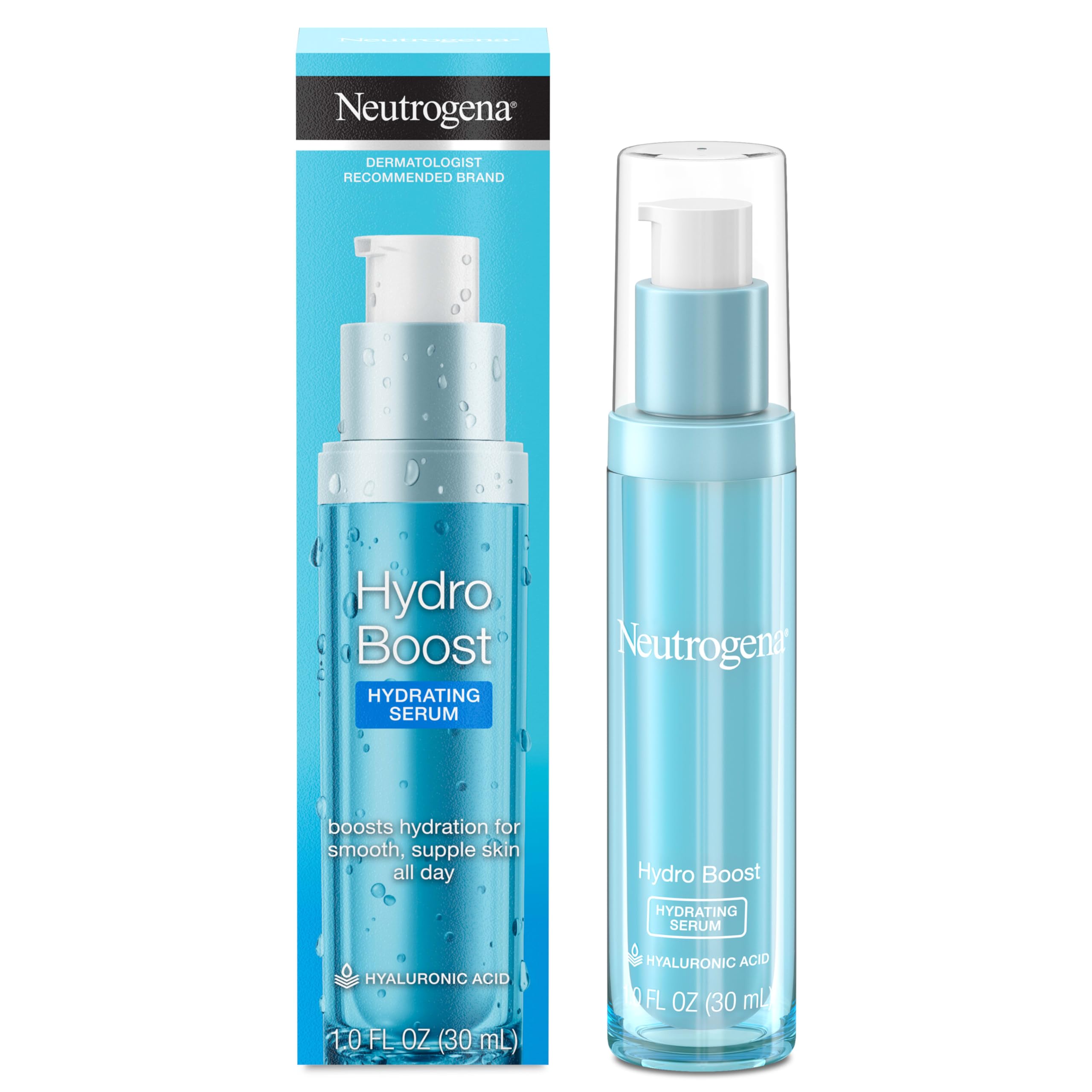 Neutrogena Hydro Boost Hydrating Hyaluronic Acid Serum, Hydrating Face Moisturizer For Dry Skin, Oil-Free Non-Comedogenic Moisturizer in Pakistan
