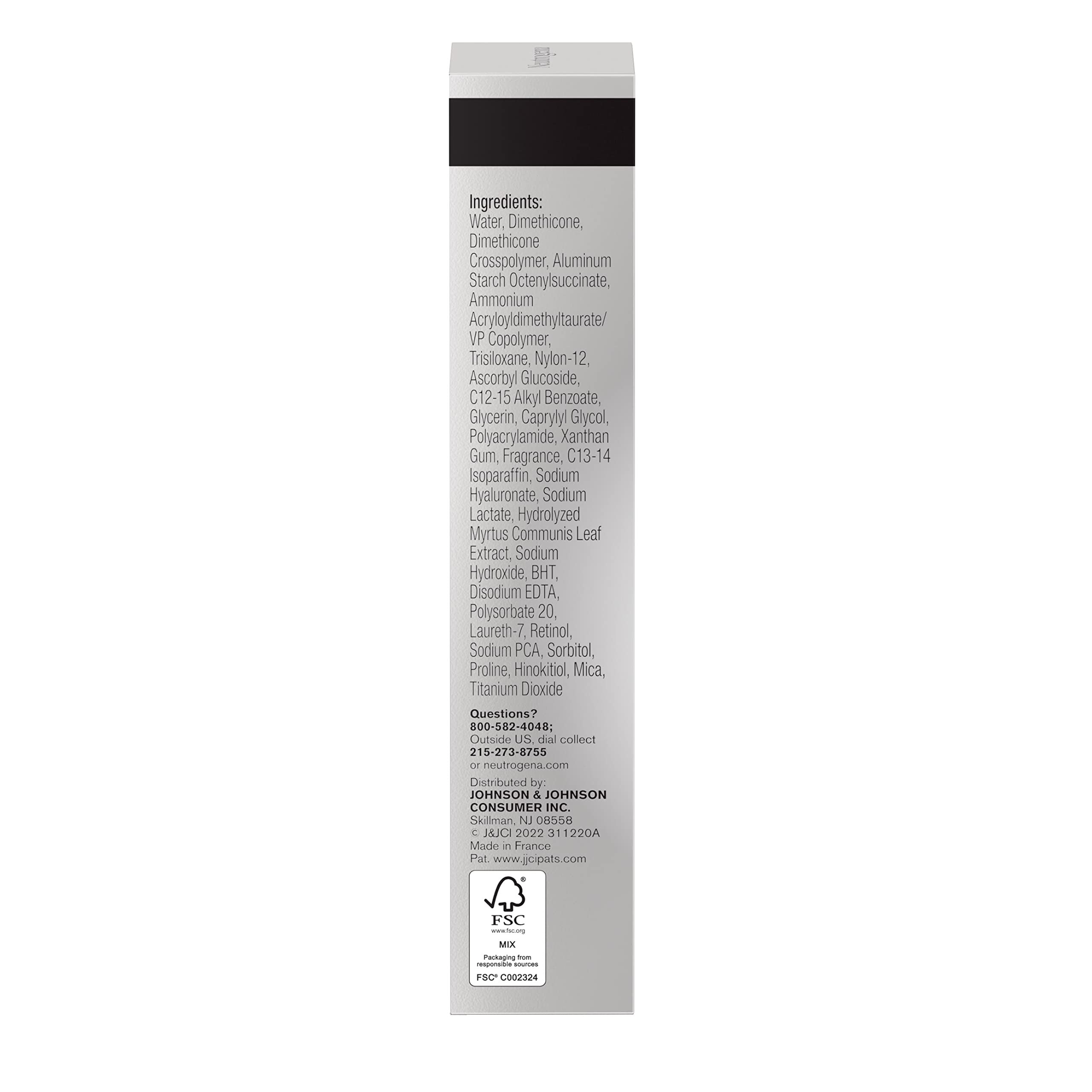 Neutrogena Rapid Tone Repair Retinol + Vitamin C Dark Spot Corrector Face Serum, Daily Anti-Wrinkle Dark Spot Corrector to Brighten & Even Tone, Mineral-Oil & Dye-Free, White in Pakistan