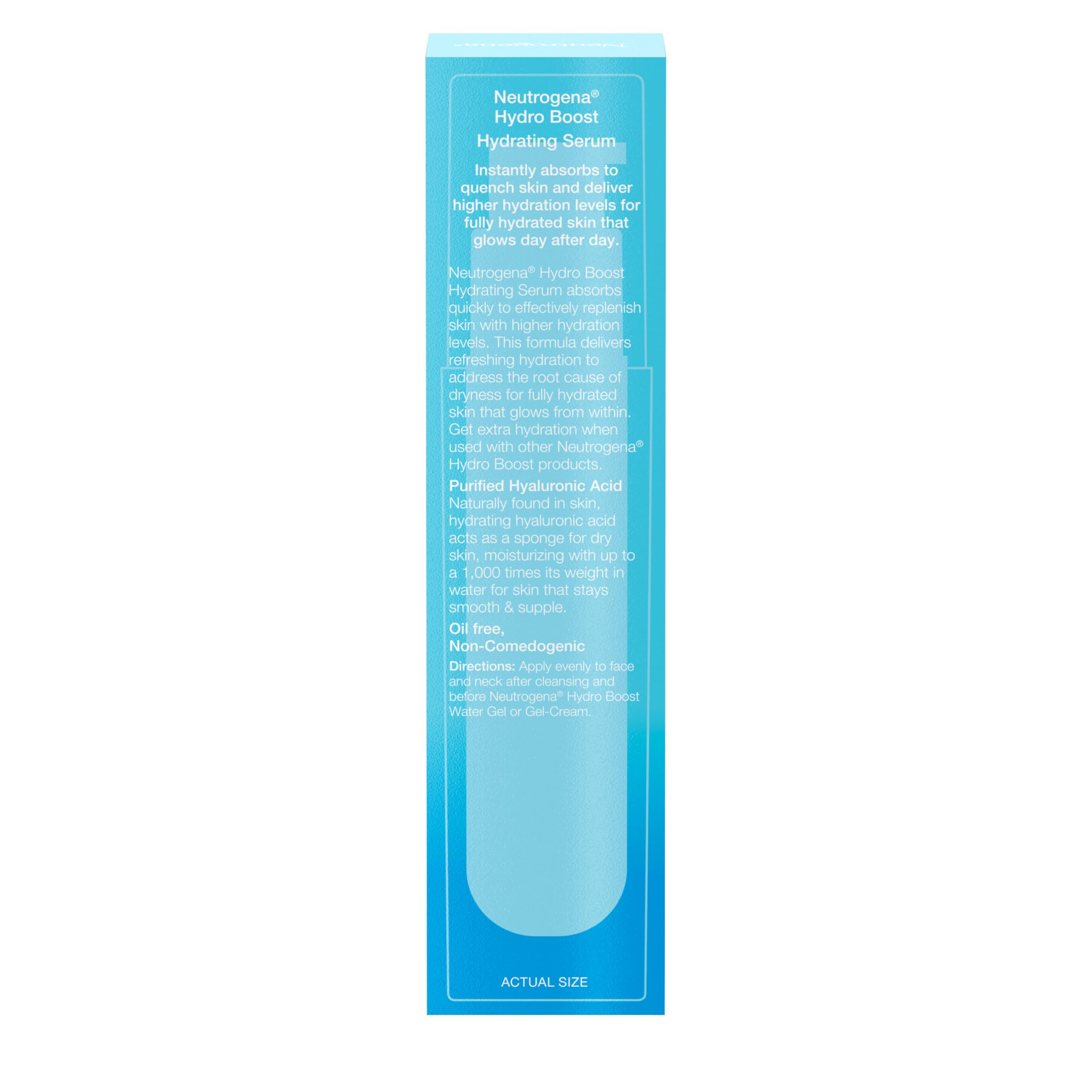 Neutrogena Hydro Boost Hydrating Hyaluronic Acid Serum, Hydrating Face Moisturizer For Dry Skin, Oil-Free Non-Comedogenic Moisturizer in Pakistan