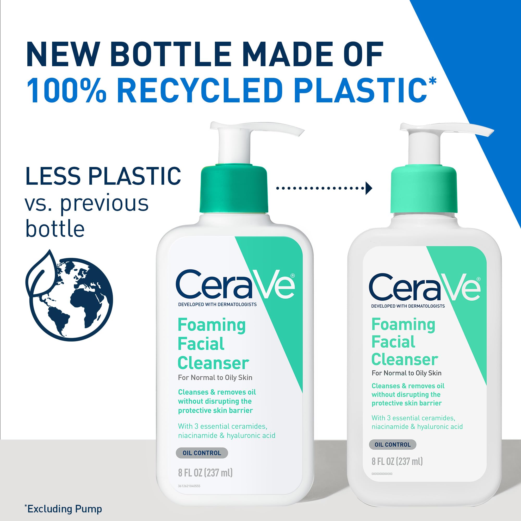 CeraVe Foaming Facial Cleanser, Daily Face Wash for Oily Skin, Hyaluronic Acid + Ceramides + Niacinamide, Fragrance Free & Paraben Free, Non-Drying Oil Control Face Wash in Pakistan