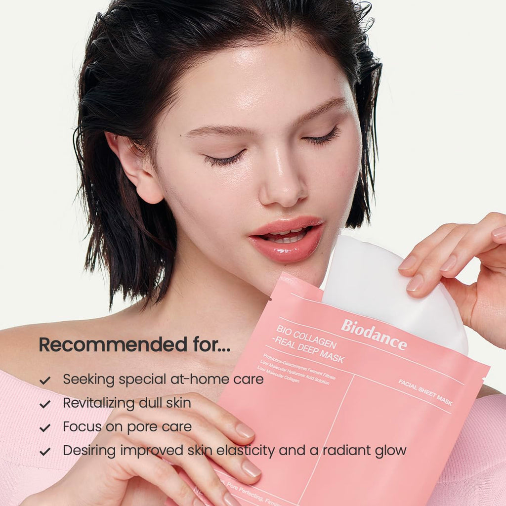BIODANCE Bio-Collagen Real Deep Mask, Hydrating Overnight Hydrogel Mask, Pore Minimizing, Elasticity, Plumping Improvement, Korean Skincare, Stocking Stuffers for Teen Girls in Pakistan