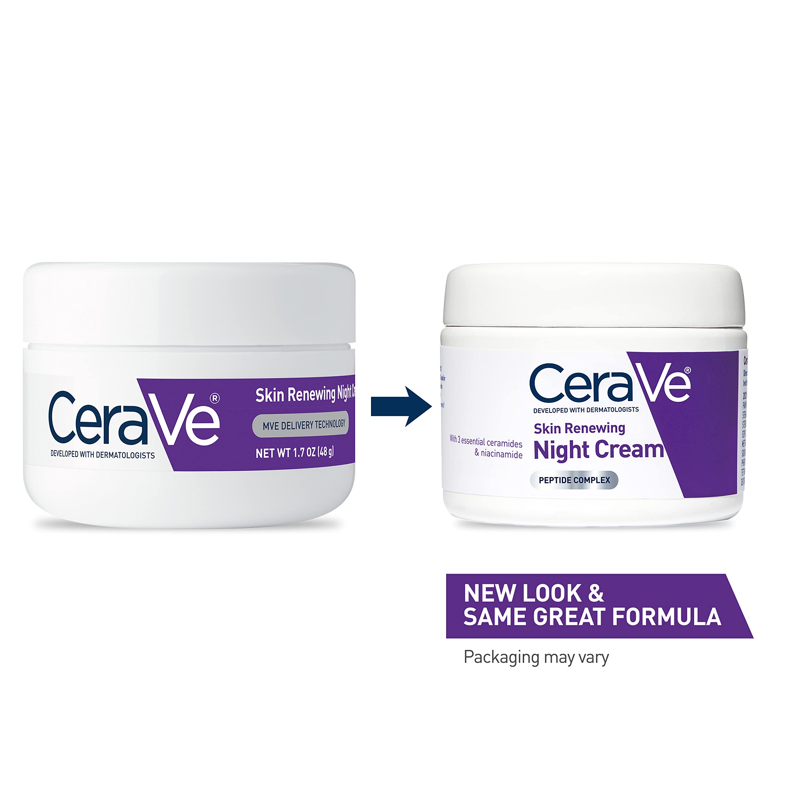 CeraVe Skin Renewing Night Cream, Niacinamide, Peptide Complex, and Hyaluronic Acid Moisturizer for Face in Pakistan