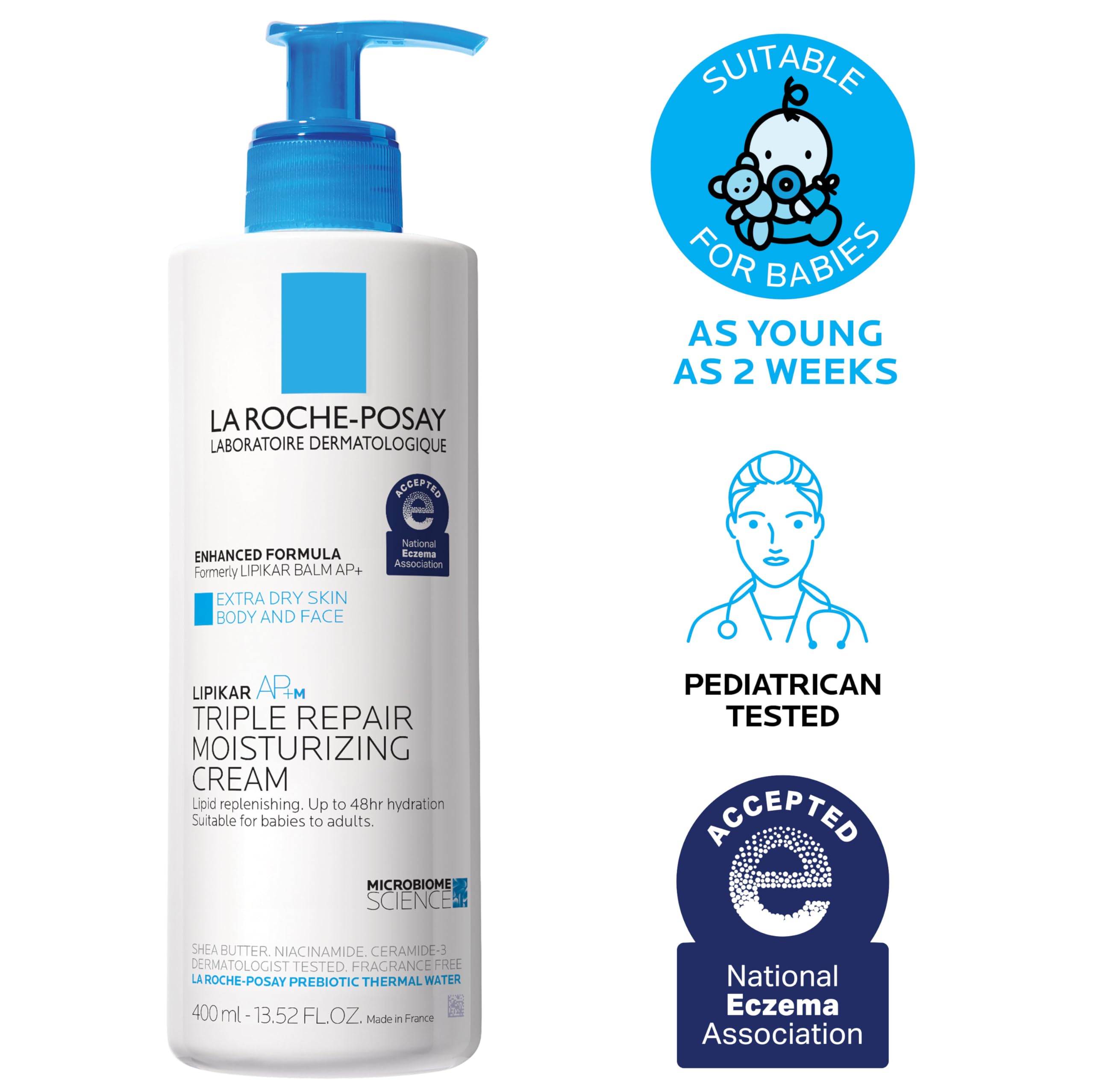 La Roche-Posay Lipikar Skin Care Set, Triple Repair Moisturizing Cream & Foaming Cleansing Oil, Body Lotion & Cleanser Formulated with Shea Butter, Long Lasitng Hydration, Fragrance Free in Pakistan