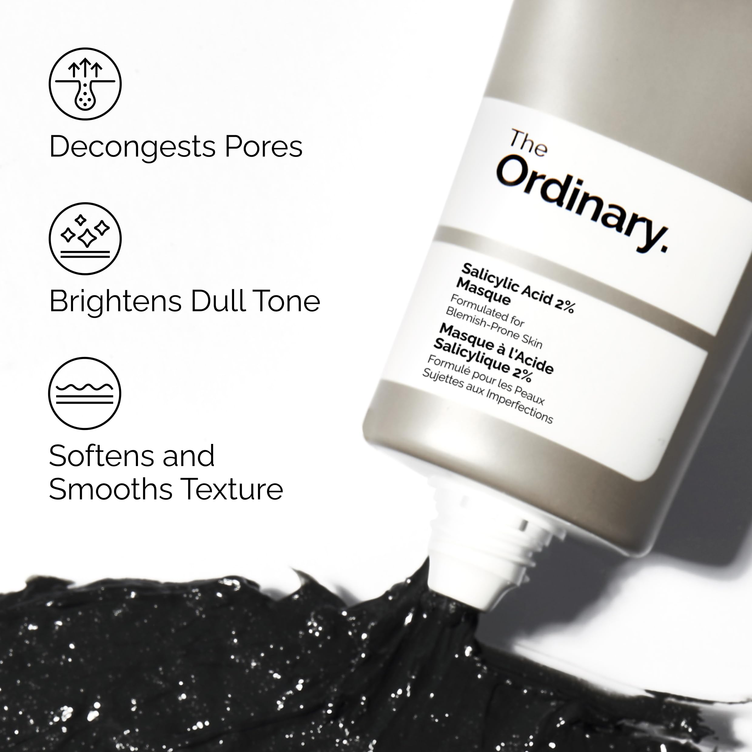 The Ordinary Salicylic Acid 2% Masque, Clarifying Charcoal & Clay Mask for Blemish-Prone Skin in Pakistan