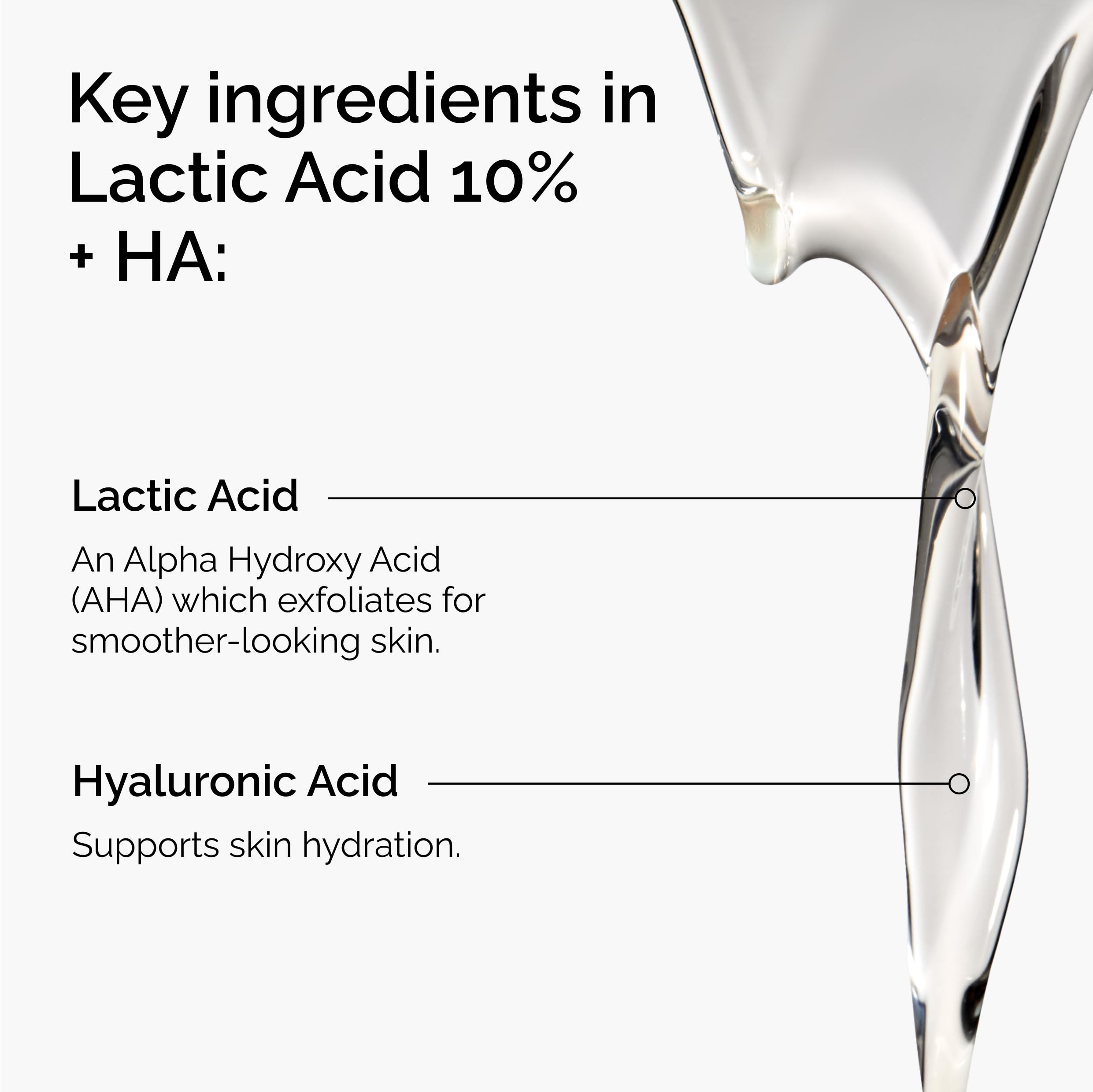 The Ordinary Lactic Acid 10% + Hyaluronic Acid 2%, High-Strength Exfoliating Serum for Smoother, Brighter Skin in Pakistan