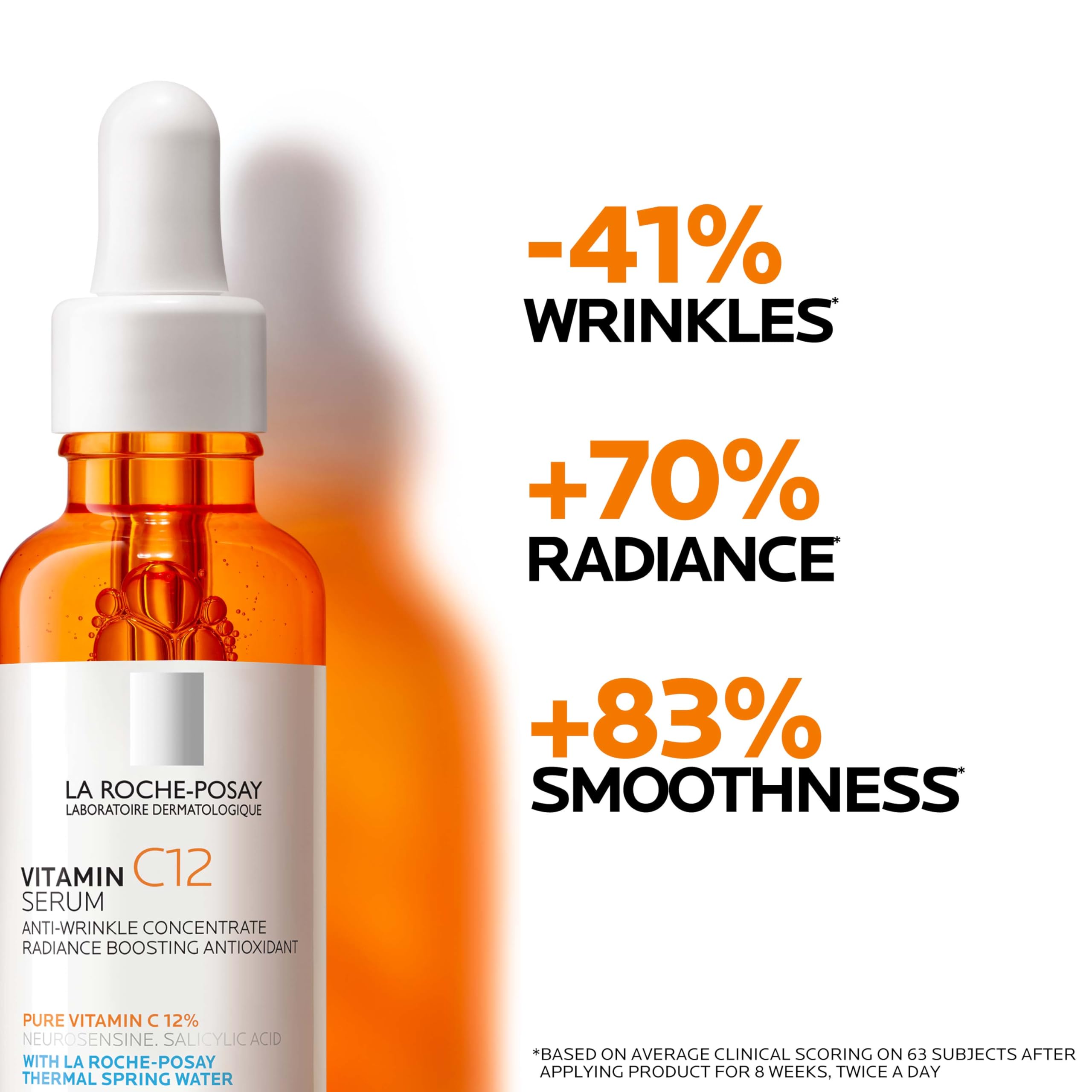 Bundle of La Roche-Posay Pure 10% Vitamin C Serum+ La Roche-Posay Pure Retinol Face Serum for Lines, Wrinkles & Premature Sun Damage to Resurface & Hydrate, Suitable for Sensitive Skin in Pakistan