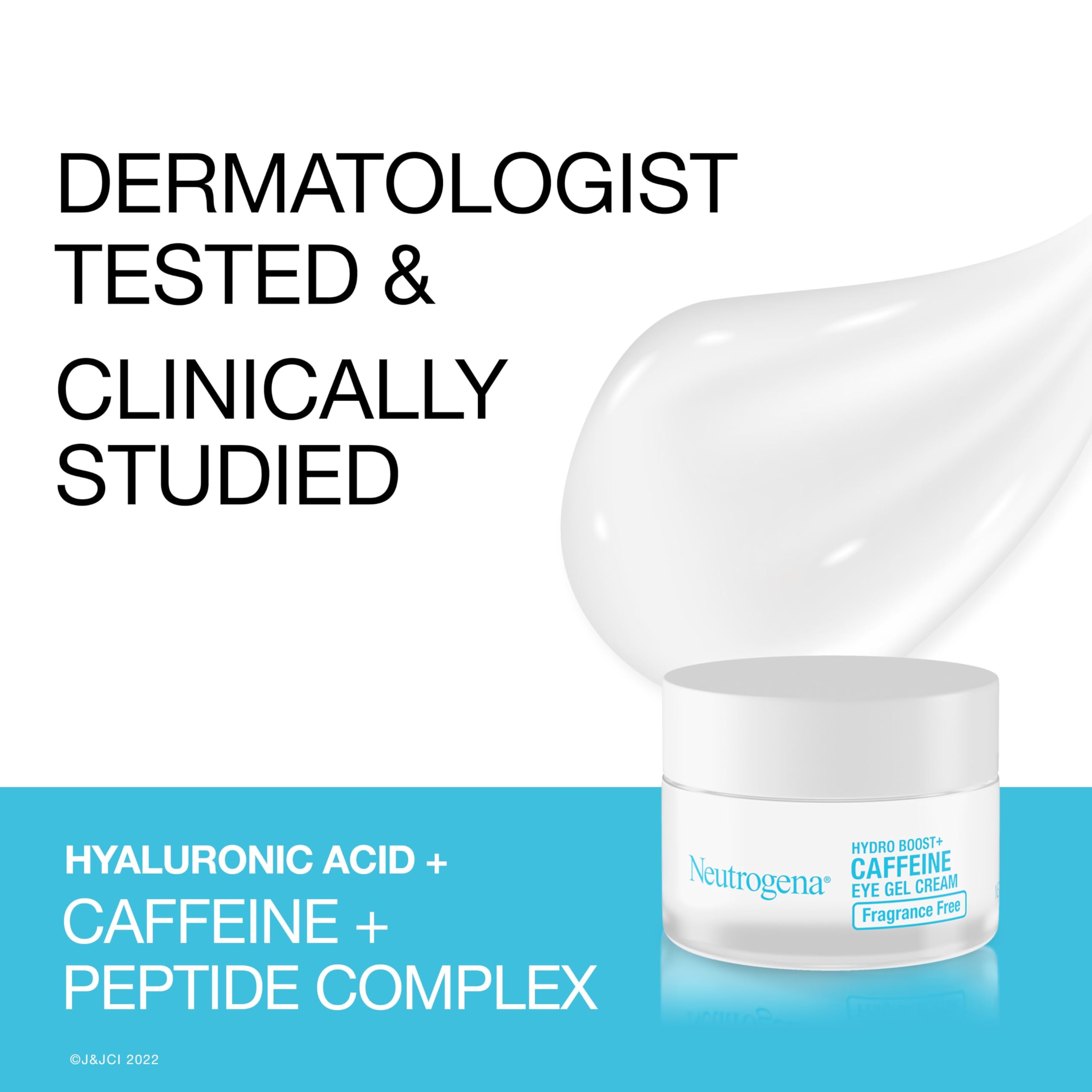 Neutrogena Hydro Boost + Eye Cream for Dark Circles & Puffiness, Under Eye Cream with Caffeine, Hyaluronic Acid and Peptides, Fragrance Free in Pakistan