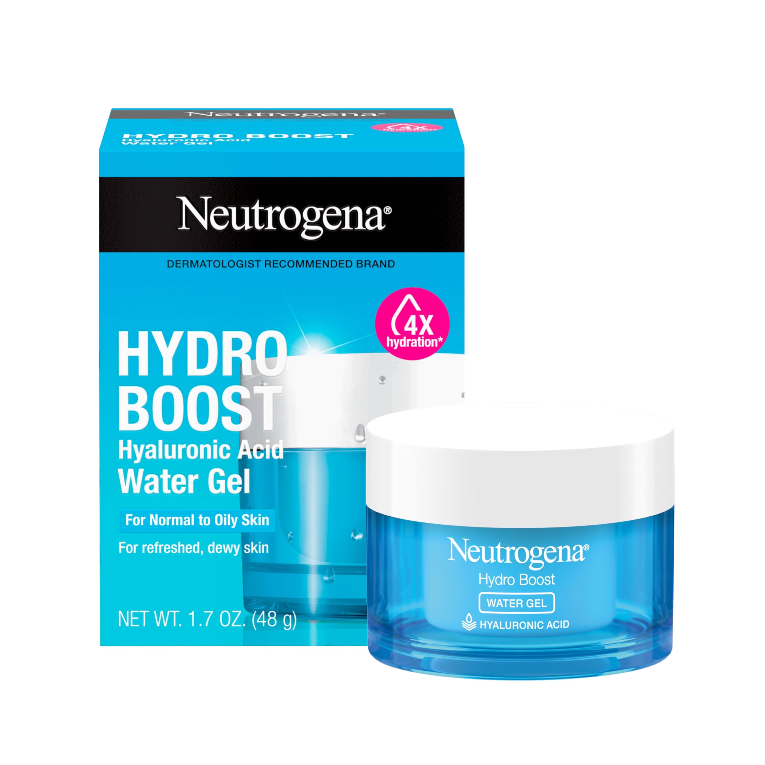 Neutrogena Hydro Boost Water Gel, 24 Hr Hydration for Normal/Oily Skin, Signature Fragrance, Face Moisturizer with Hyaluronic Acid, Skin Care for Juicy, Deeply Hydrated Skin in Pakistan