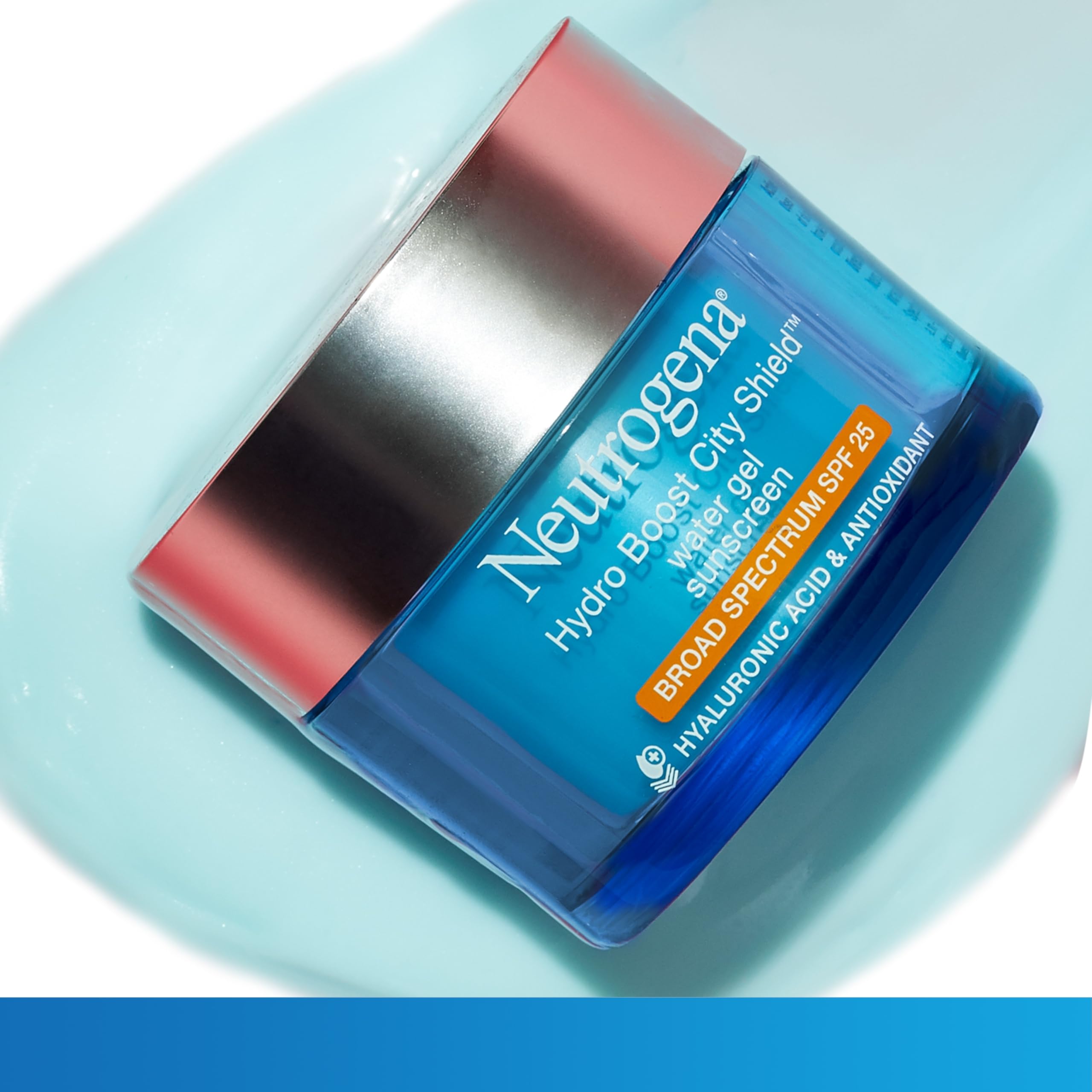 Neutrogena Hydro Boost City Shield Water Gel Face Moisturizer with Broad Spectrum SPF 25, Hydrating Facial Sunscreen with Hyaluronic Acid, Oil-Free and Non-Comedogenic Face Lotion in Pakistan
