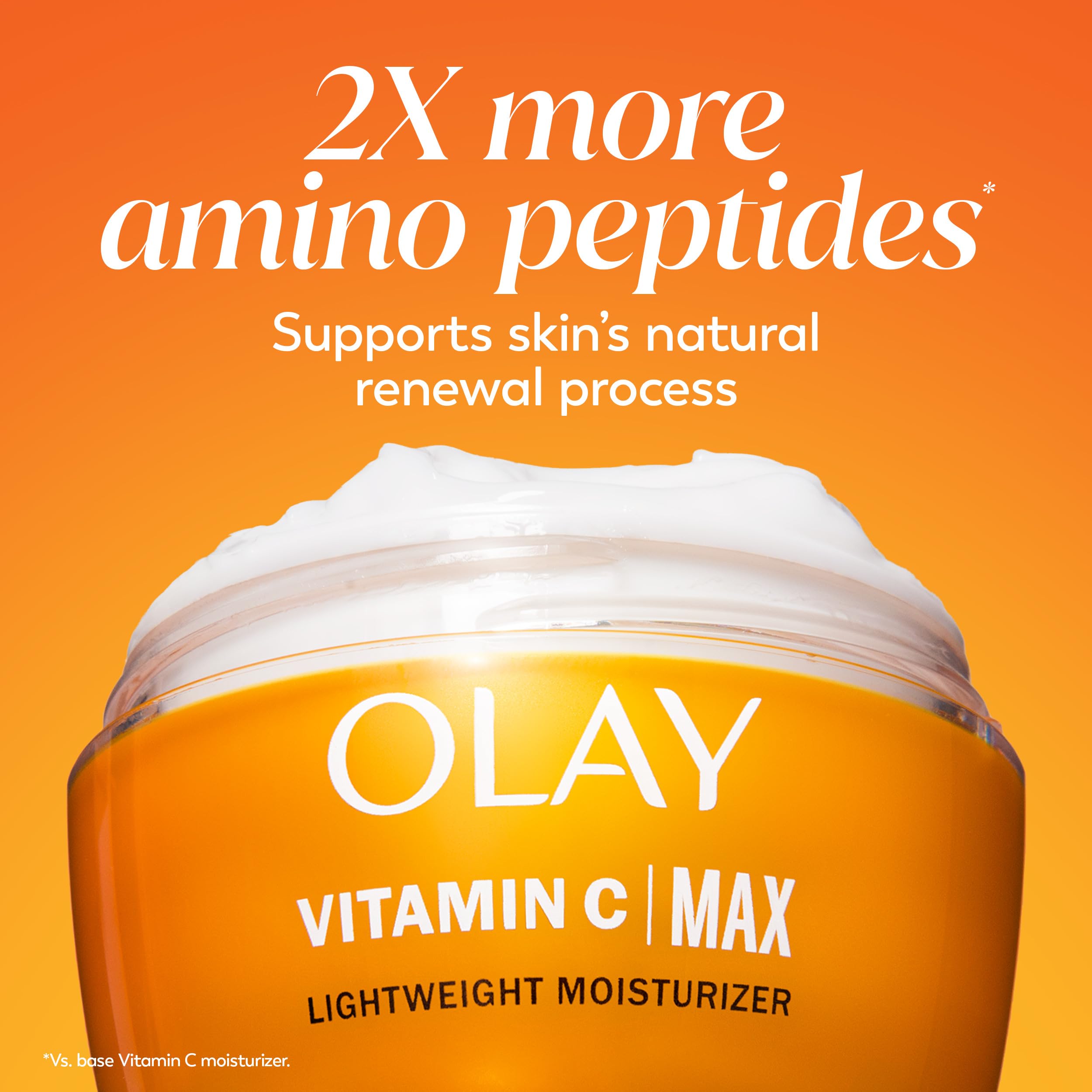Olay Vitamin C MAX Face Moisturizer, Brightening Cream for Women, Hydrating, Evens Tone, Dark Spot & Hyperpigmentation Reduction, Glowing Skin Care - Niaciniamide, Peptides in Pakistan