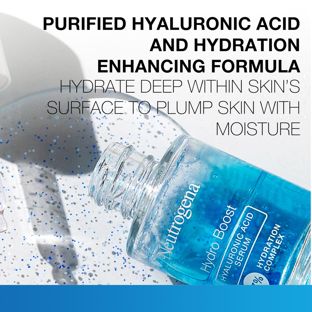 Neutrogena Hydro Boost Hyaluronic Acid Serum - with Pro-Vitamin B5 & Glycerin, Instantly Replenishes & Smooths Dry Skin with 24-Hour Weightless Hydration in Pakistan