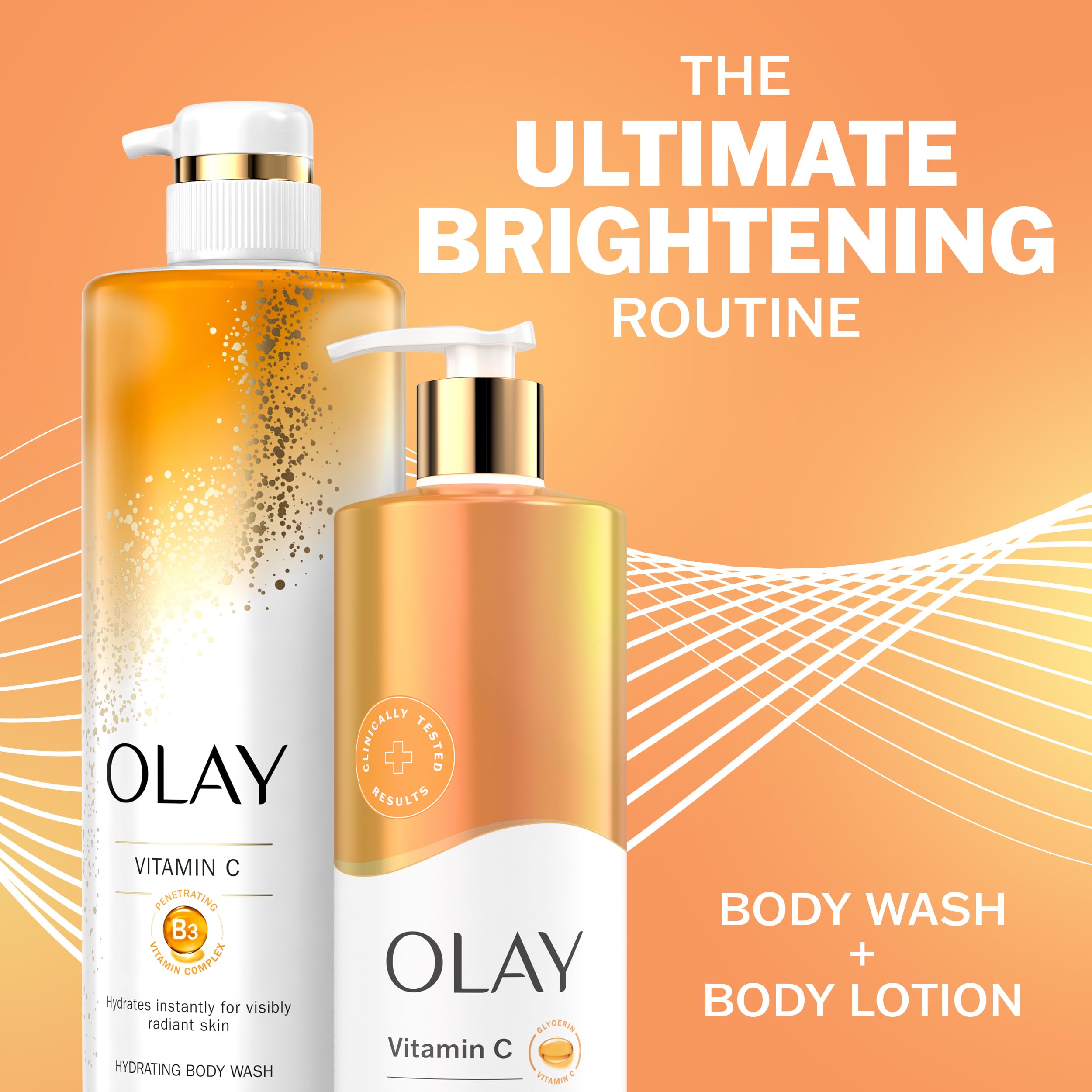 Olay Body Lotion for Women, Brightening with Vitamin C Serum, Visibly Bright & Radiant Skin, 24hr Moisture & Hydration, Fast Absorbing Formula, Vitamin B3 Complex, For All Skin Types in Pakistan