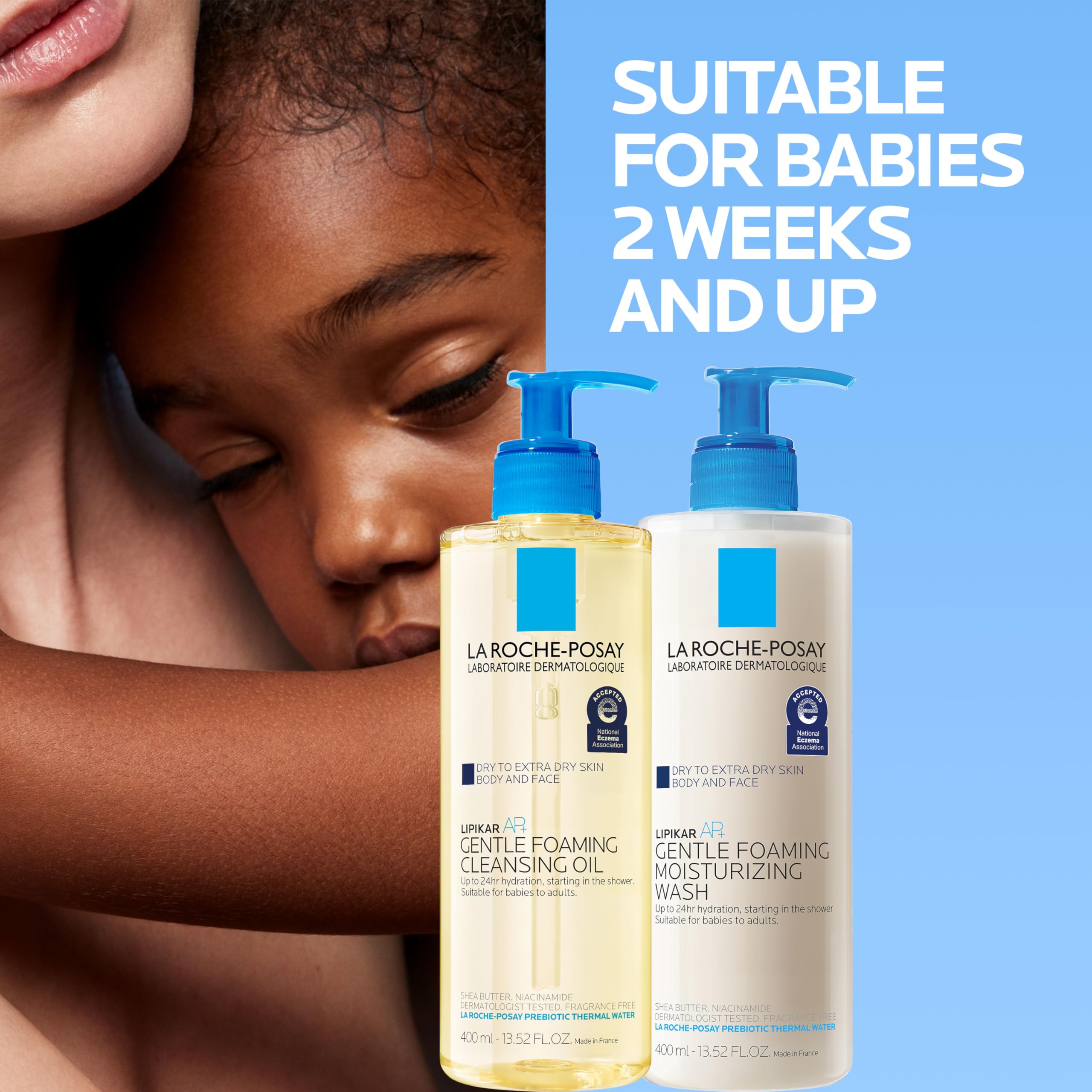 La Roche-Posay Lipikar Skin Care Set, Triple Repair Moisturizing Cream & Foaming Cleansing Oil, Body Lotion & Cleanser Formulated with Shea Butter, Long Lasitng Hydration, Fragrance Free in Pakistan