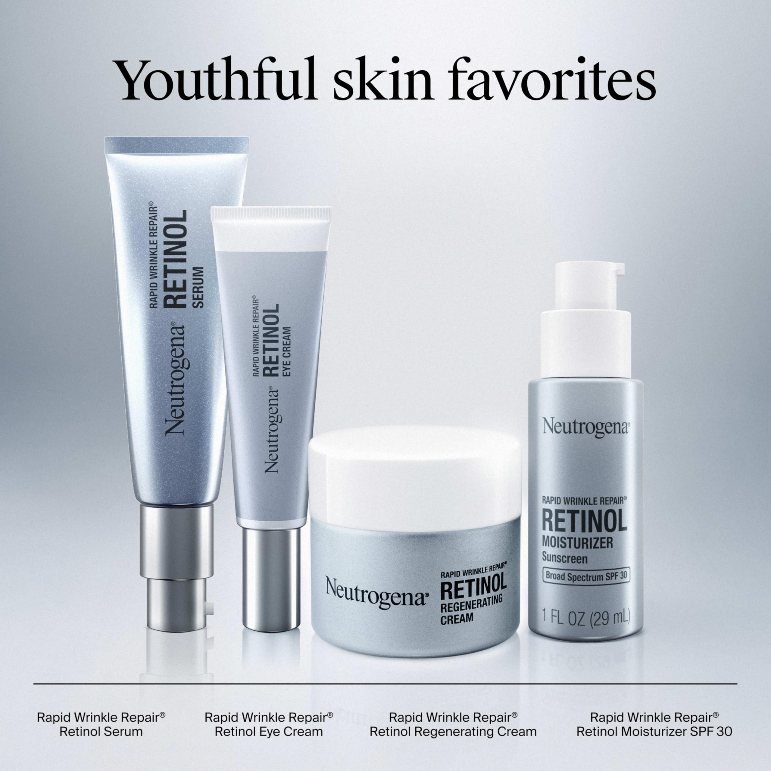 Neutrogena Rapid Wrinkle Repair Retinol Face Moisturizer, Daily Anti-Aging Face Cream with Retinol & Hyaluronic Acid to Fight Fine Lines, Wrinkles, & Dark Spots in Pakistan