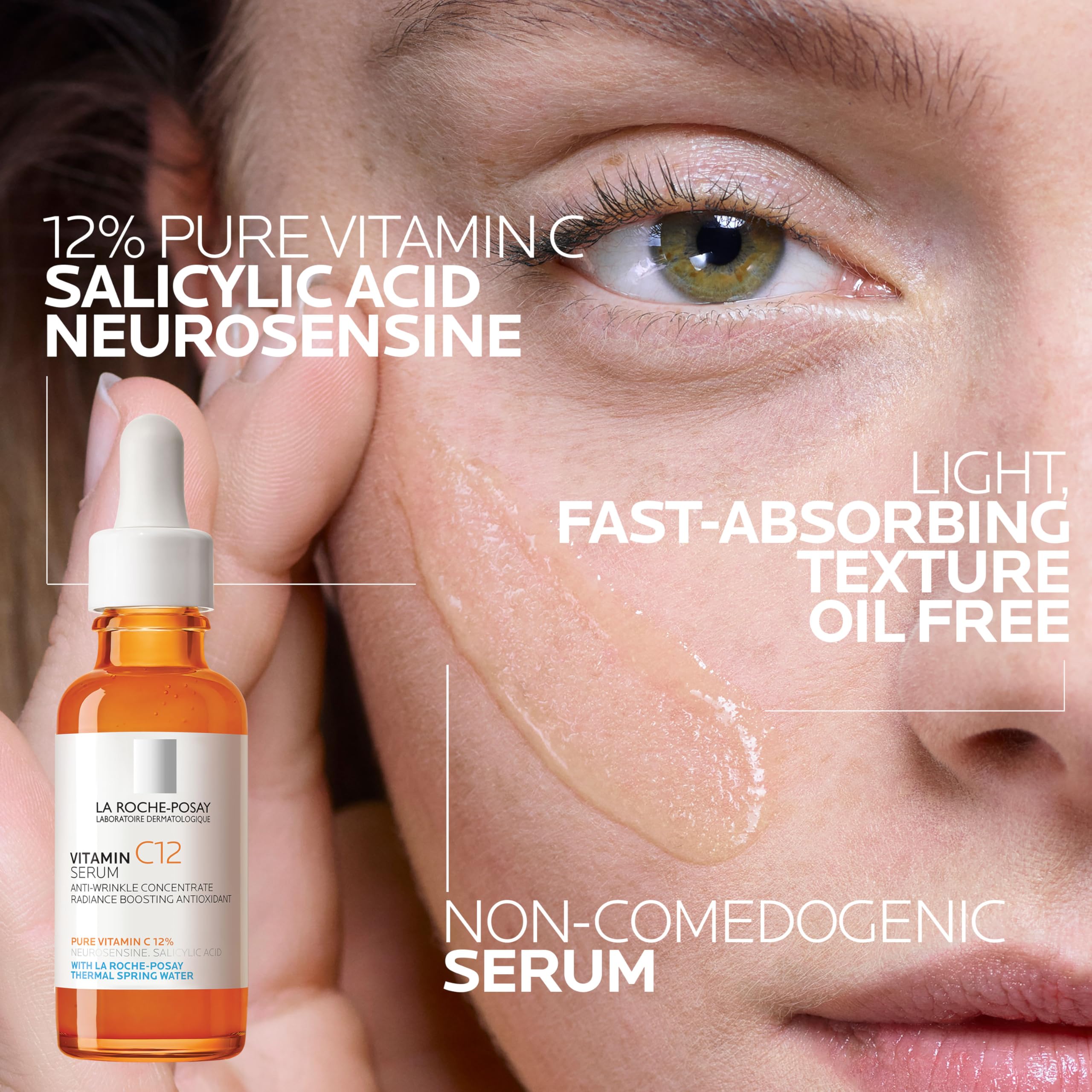 Bundle of La Roche-Posay Pure 10% Vitamin C Serum+ La Roche-Posay Pure Retinol Face Serum for Lines, Wrinkles & Premature Sun Damage to Resurface & Hydrate, Suitable for Sensitive Skin in Pakistan
