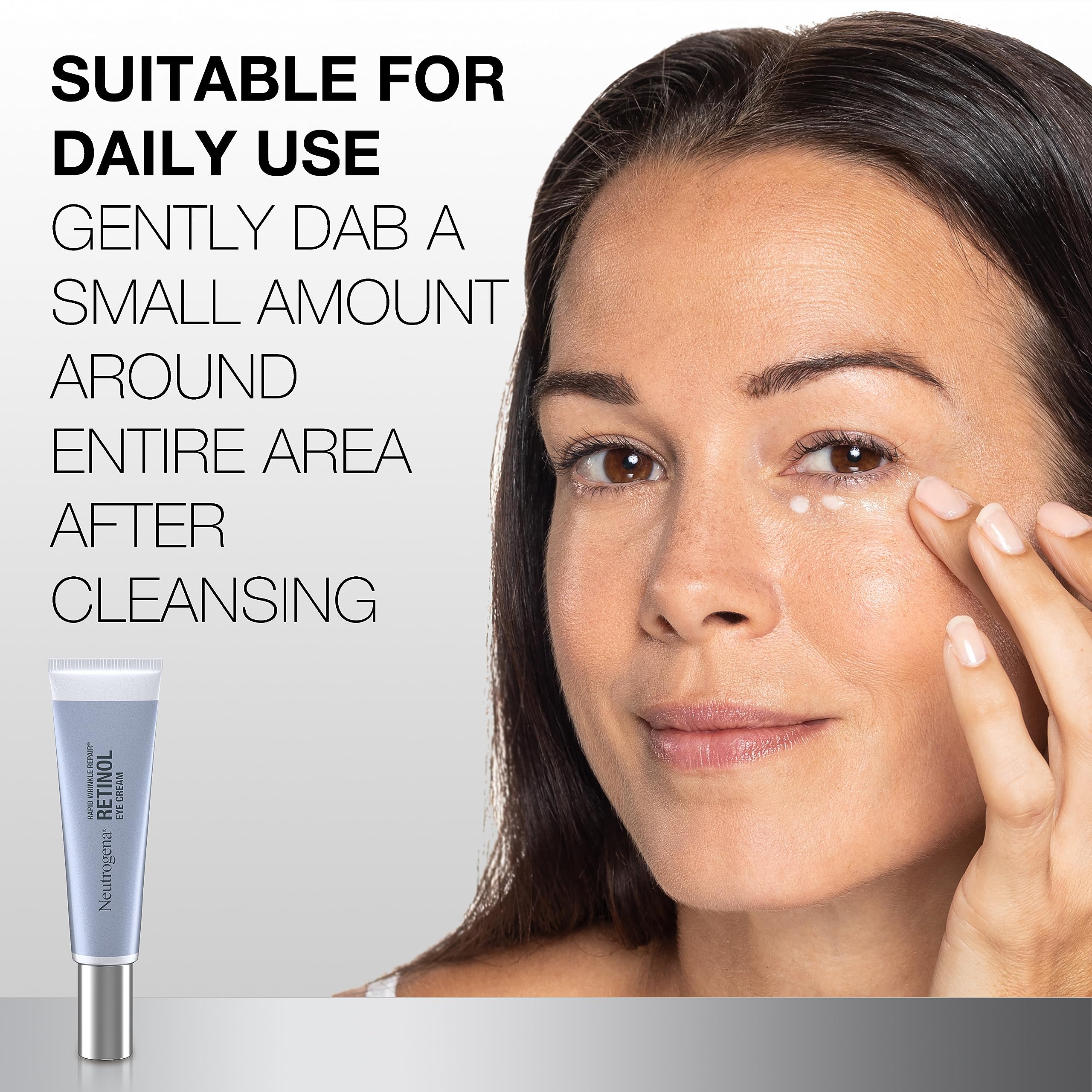 Neutrogena Rapid Wrinkle Repair Retinol Eye Cream for Dark Circles, Daily Anti-Aging Under Eye Cream with Retinol & Hyaluronic Acid to Fight Fine Lines, Wrinkles, & Dark Spots in Pakistan